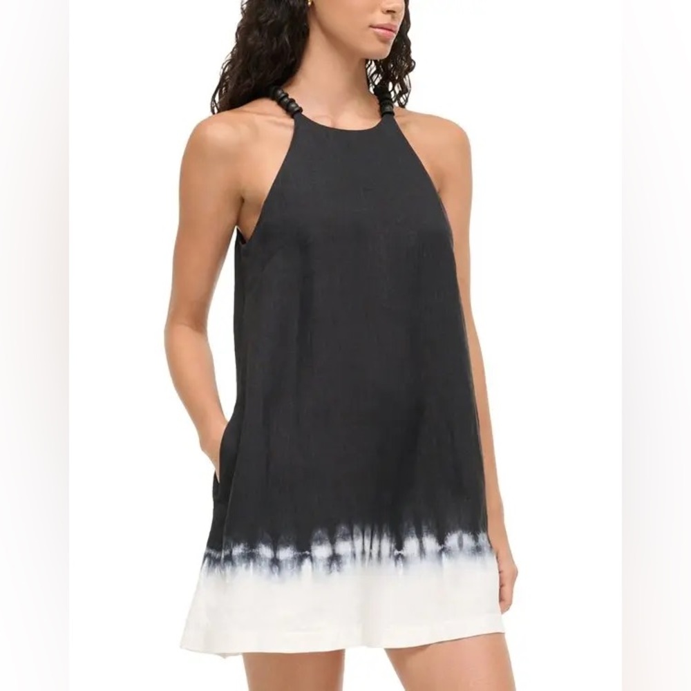 STAUD Cabo Linen Dress